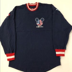 Disney Store Mickey Blue Sprit Jersey Adult  XS